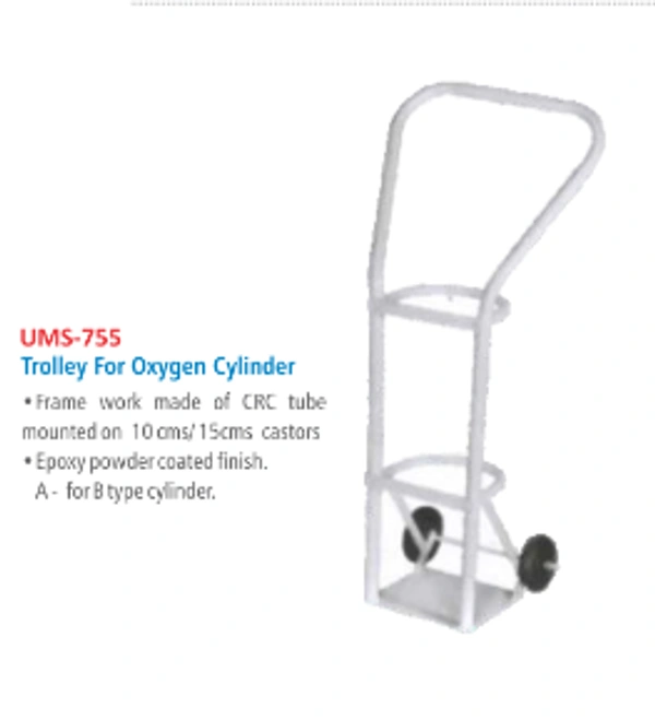 Unisearch Medical Oxygen Cylinder Trolley
